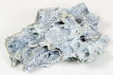 Blue, Fibrous Chalcedony Formation - India #178454-3